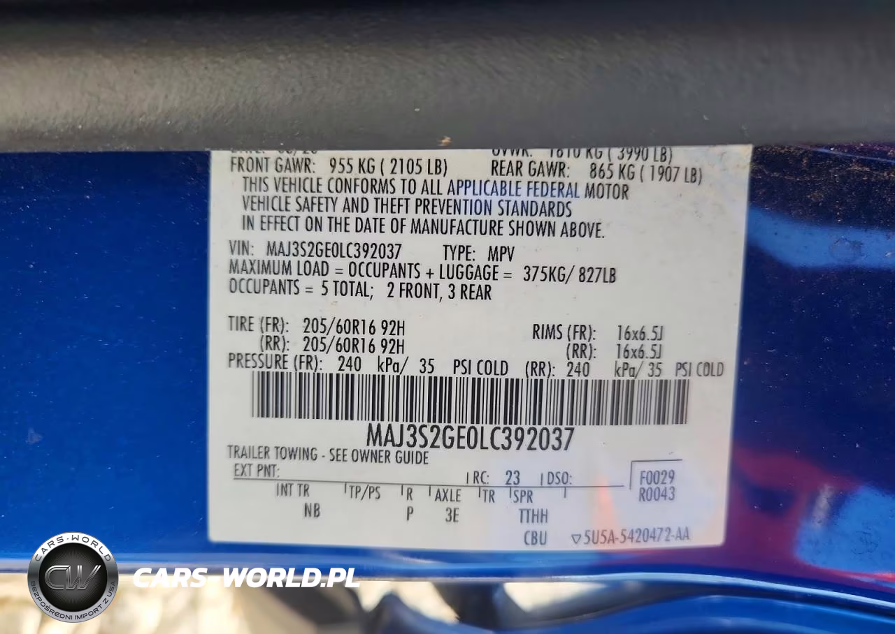 2020 Ford Ecosport Se VIN:MAJ3S2GE0LC392037 - 12