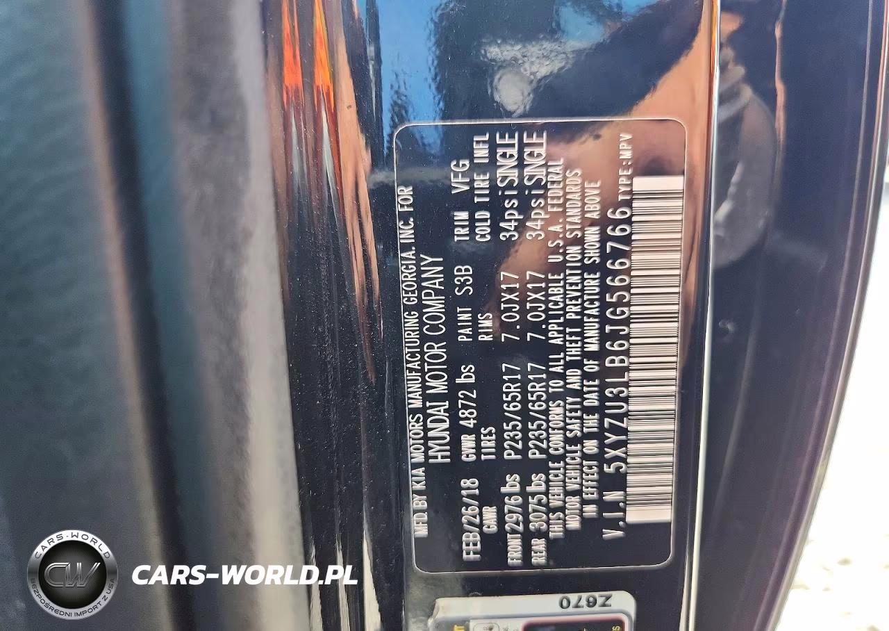 2018 Hyundai Santa Fe Sport 2.4L VIN:5XYZU3LB6JG566766 - 14