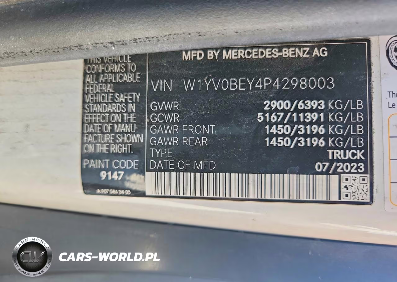 2023 Mercedes-Benz Metris Delivery Van VIN:W1YV0BEY4P4298003 - 14