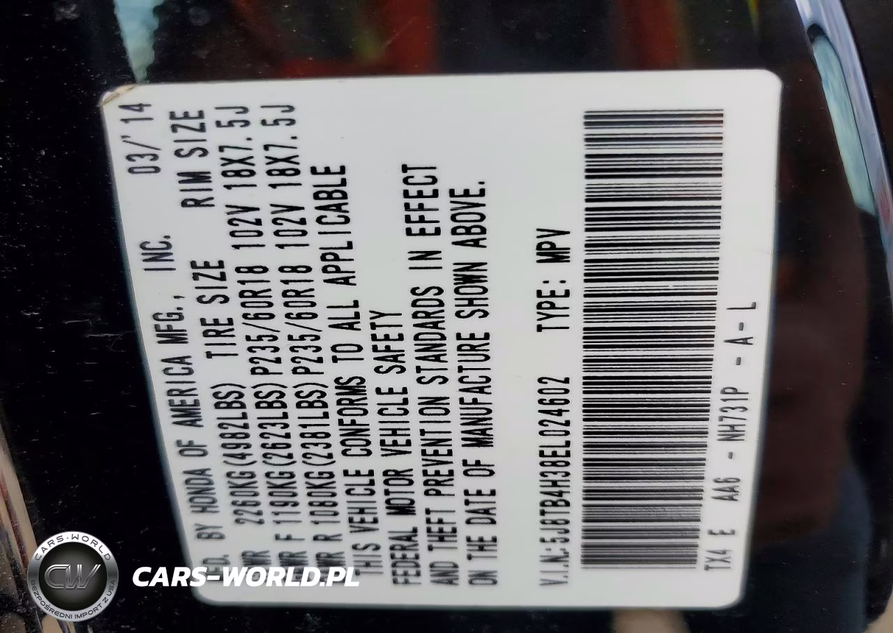 2014 Acura Rdx VIN:5J8TB4H38EL024602 - 13