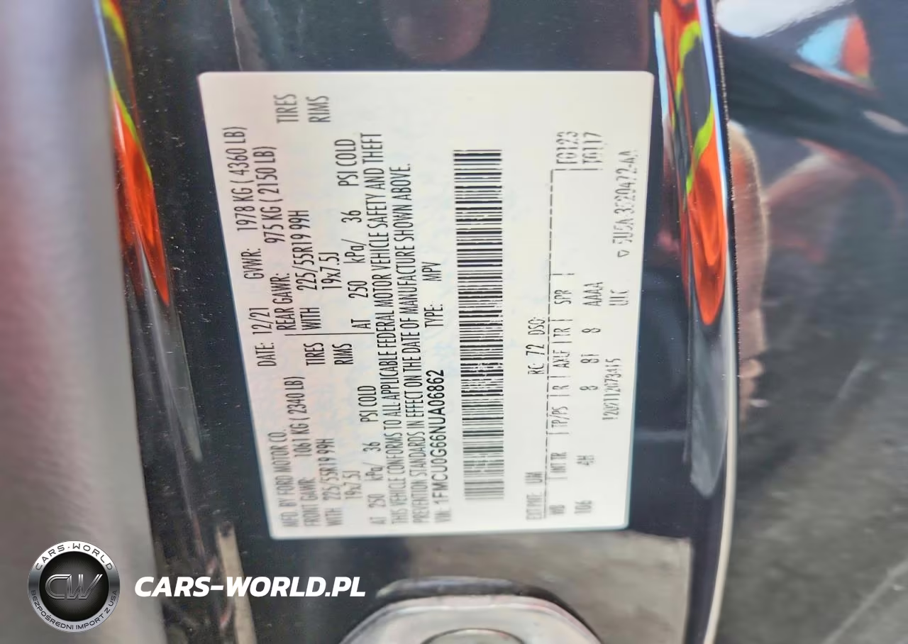 2022 Ford Escape Se VIN:1FMCU0G66NUA06862 - 12