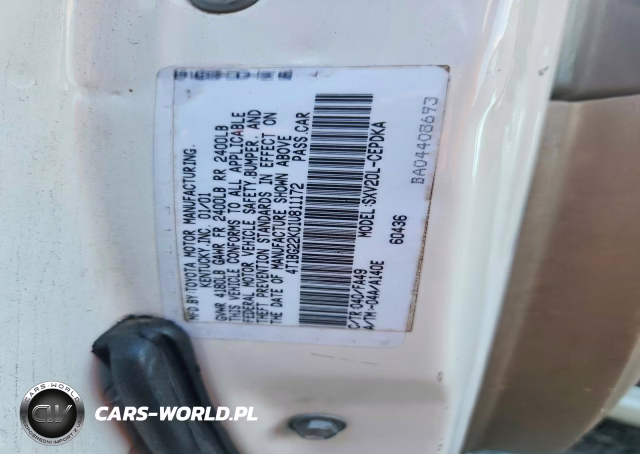 2001 Toyota Camry Ce VIN:4T1BG22K01U811172 - 13