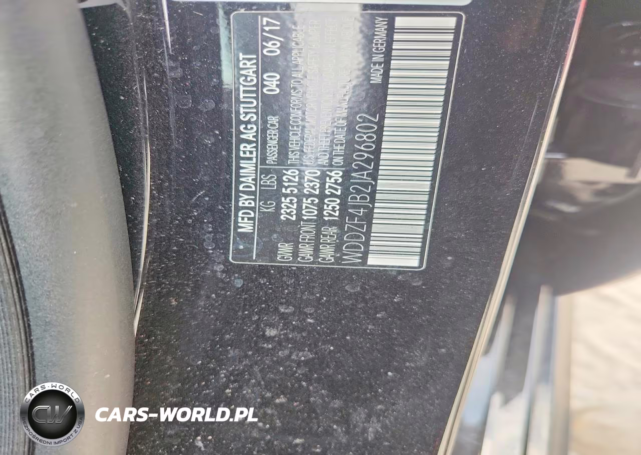 2018 Mercedes-Benz E 300 VIN:WDDZF4JB2JA296802 - 12