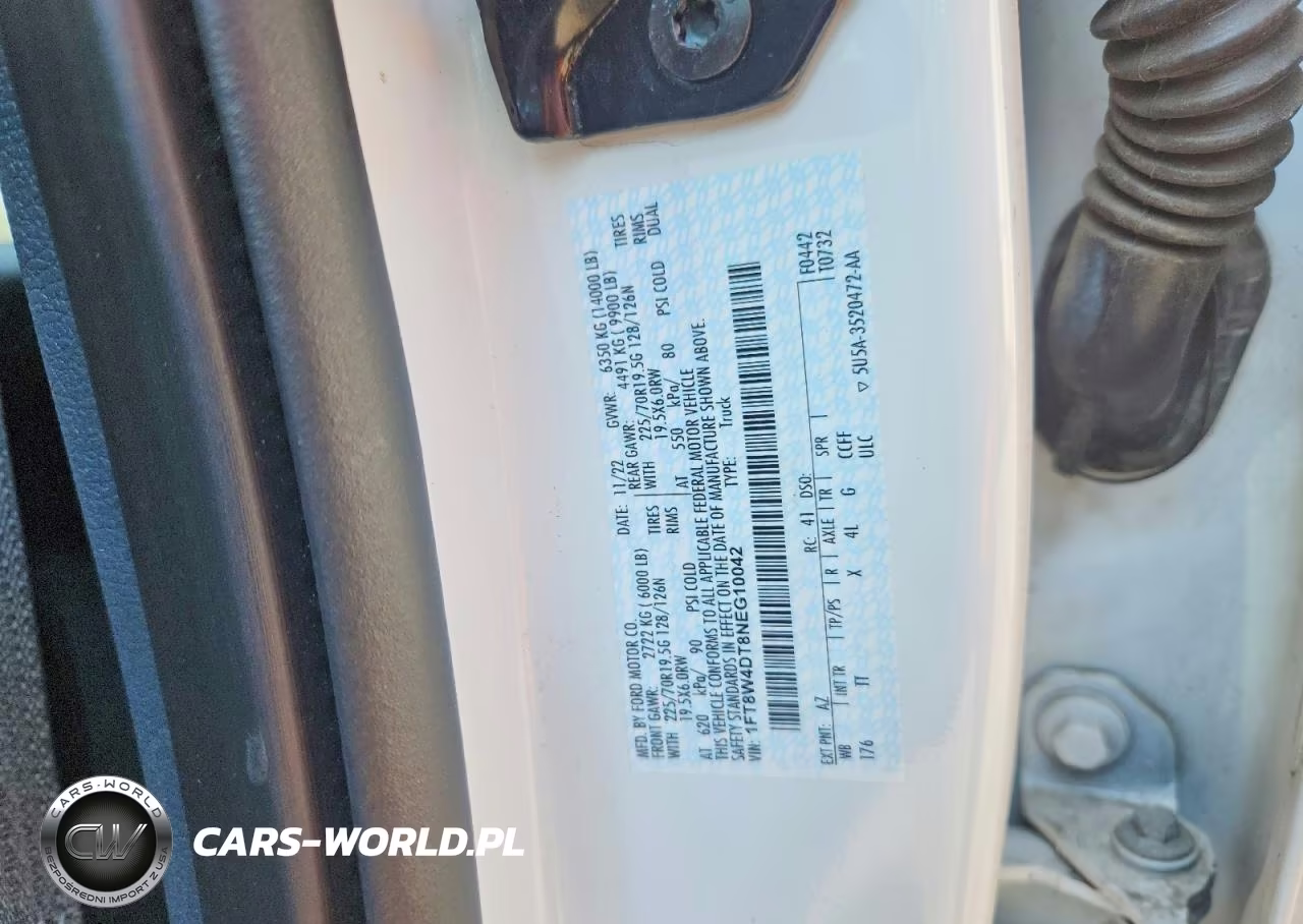 2022 Ford F550 Super Du VIN:1FT8W4DT8NEG10042 - 12