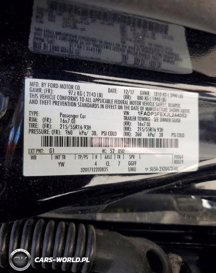 2018 Ford Focus Se VIN:1FADP3FEXJL244052 - 12