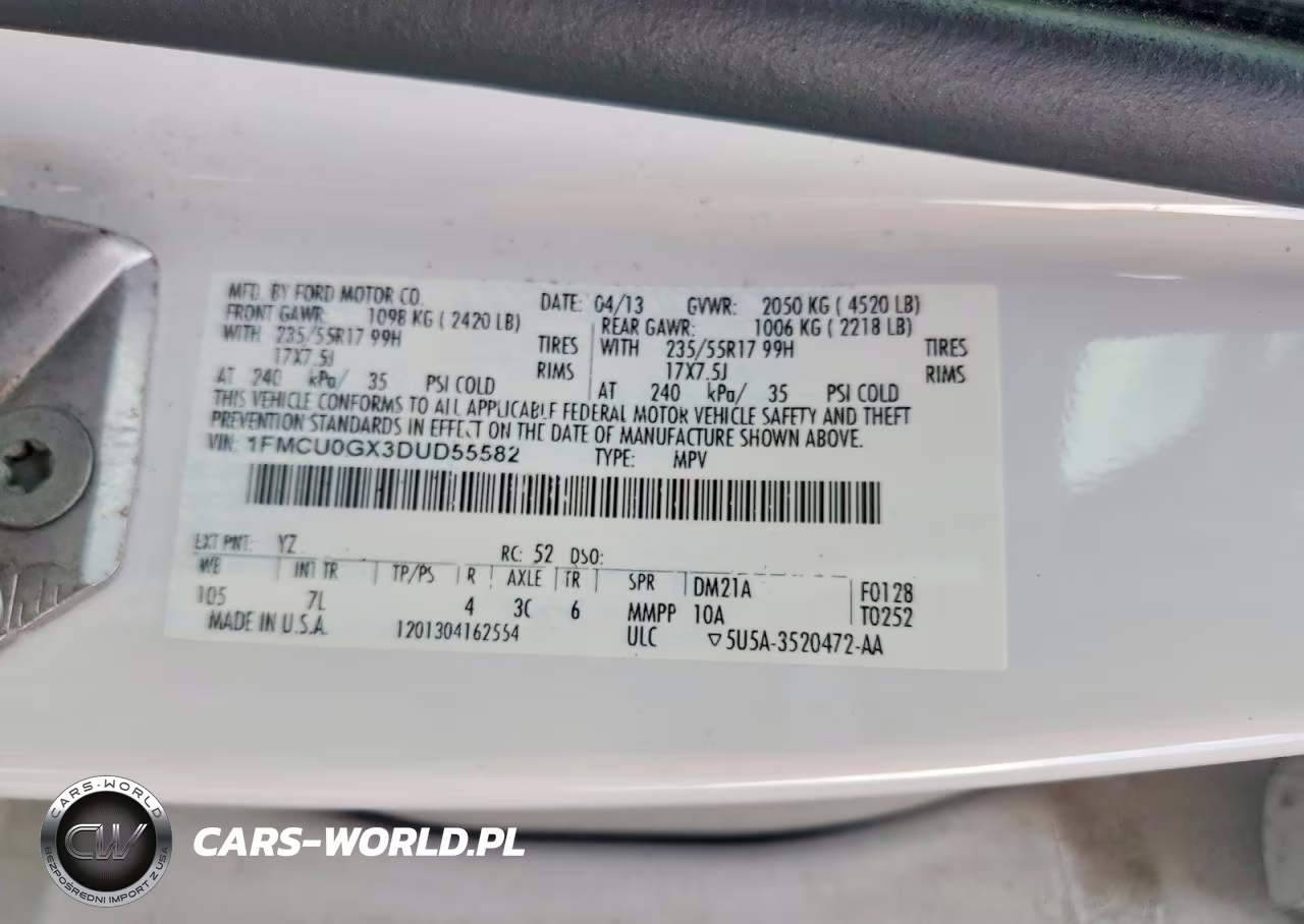 2013 Ford Escape Se VIN:1FMCU0GX3DUD55582 - 13