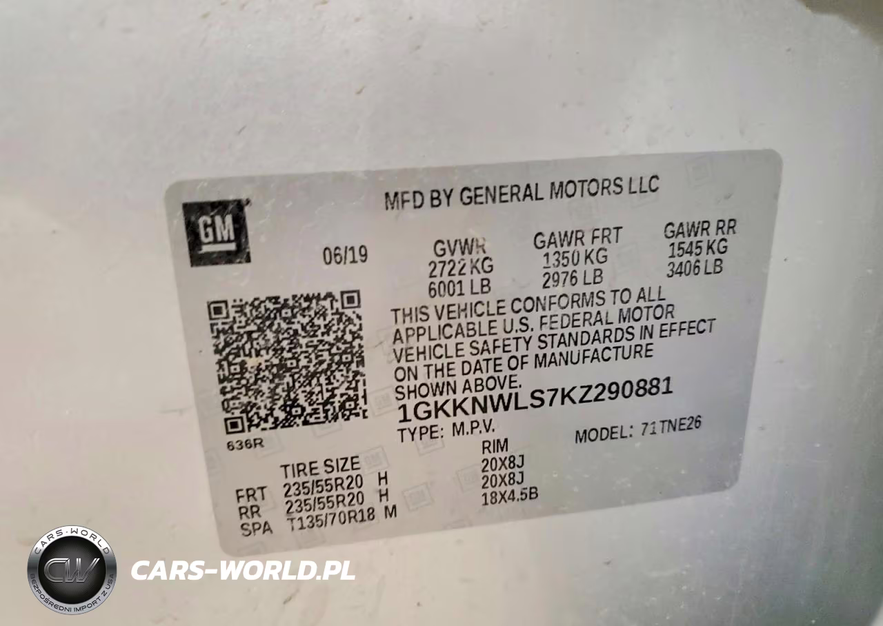 2019 GMC Acadia Slt-2 VIN:1GKKNWLS7KZ290881 - 13