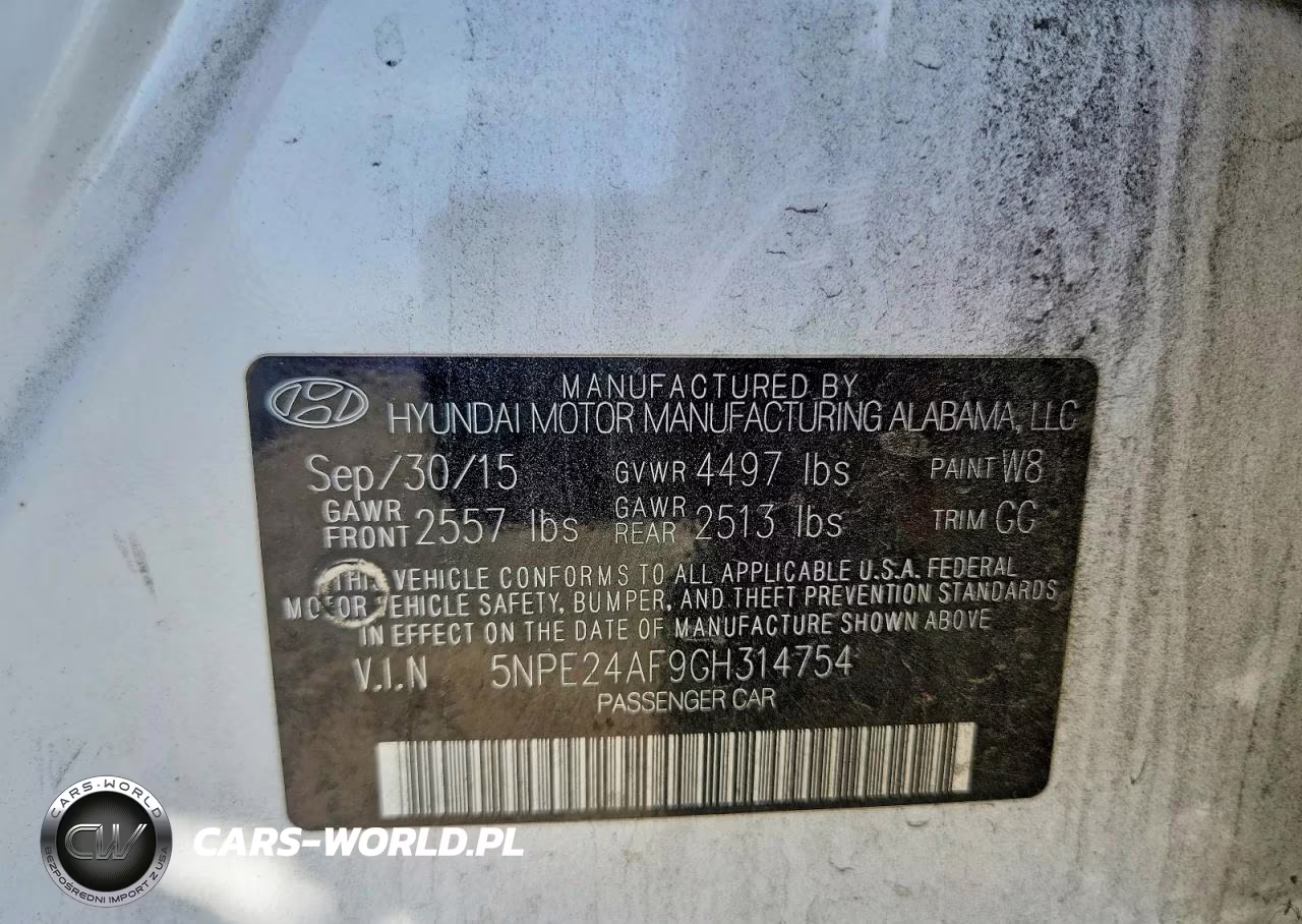 2016 Hyundai Sonata Se VIN:5NPE24AF9GH314754 - 12