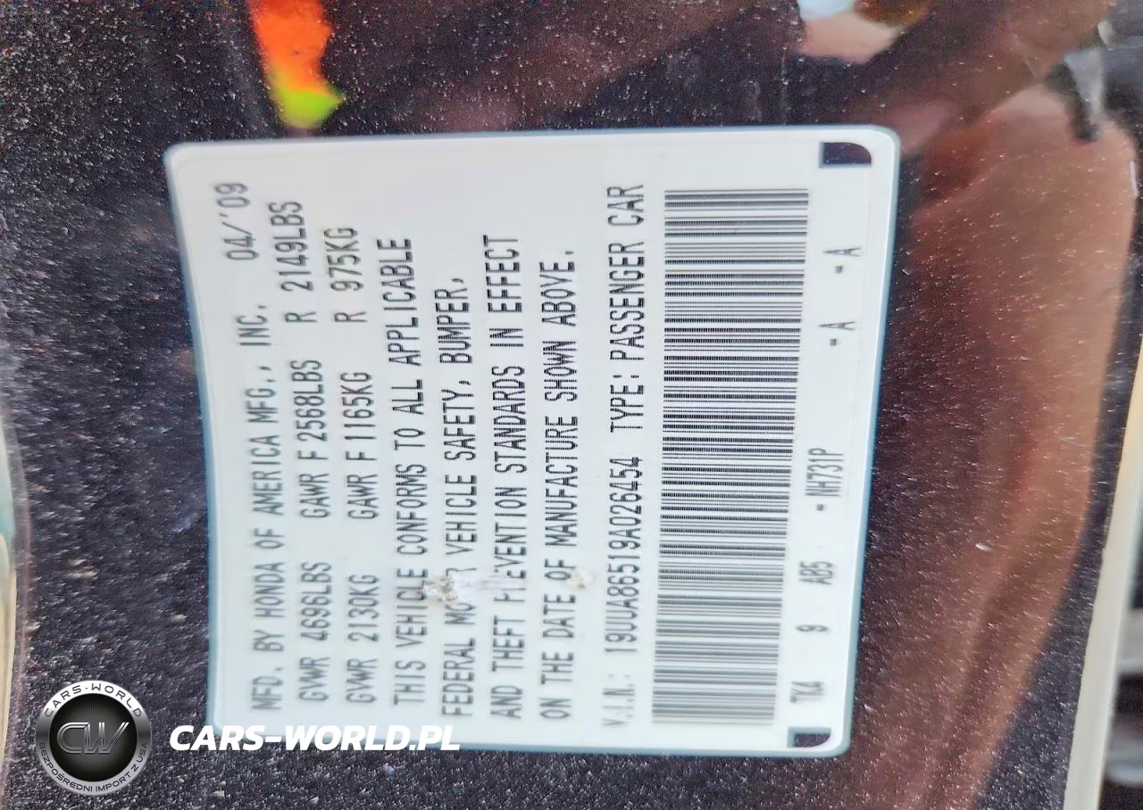 2009 Acura Tl VIN:19UUA86519A026454 - 13