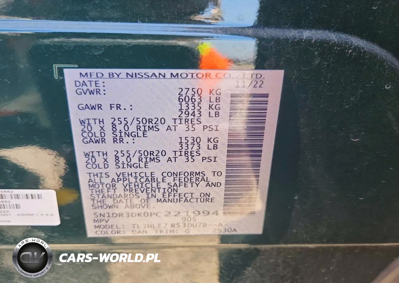 2023 Nissan Pathfinder Platinum VIN:5N1DR3DK0PC221994 - 14