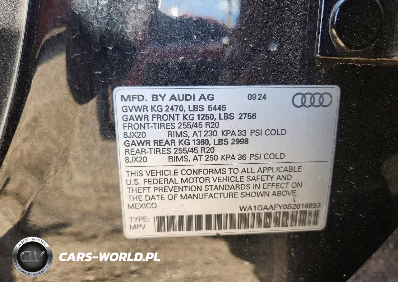 2025 Audi Q5 Premium 45 VIN:WA1GAAFY0S2016893 - 12