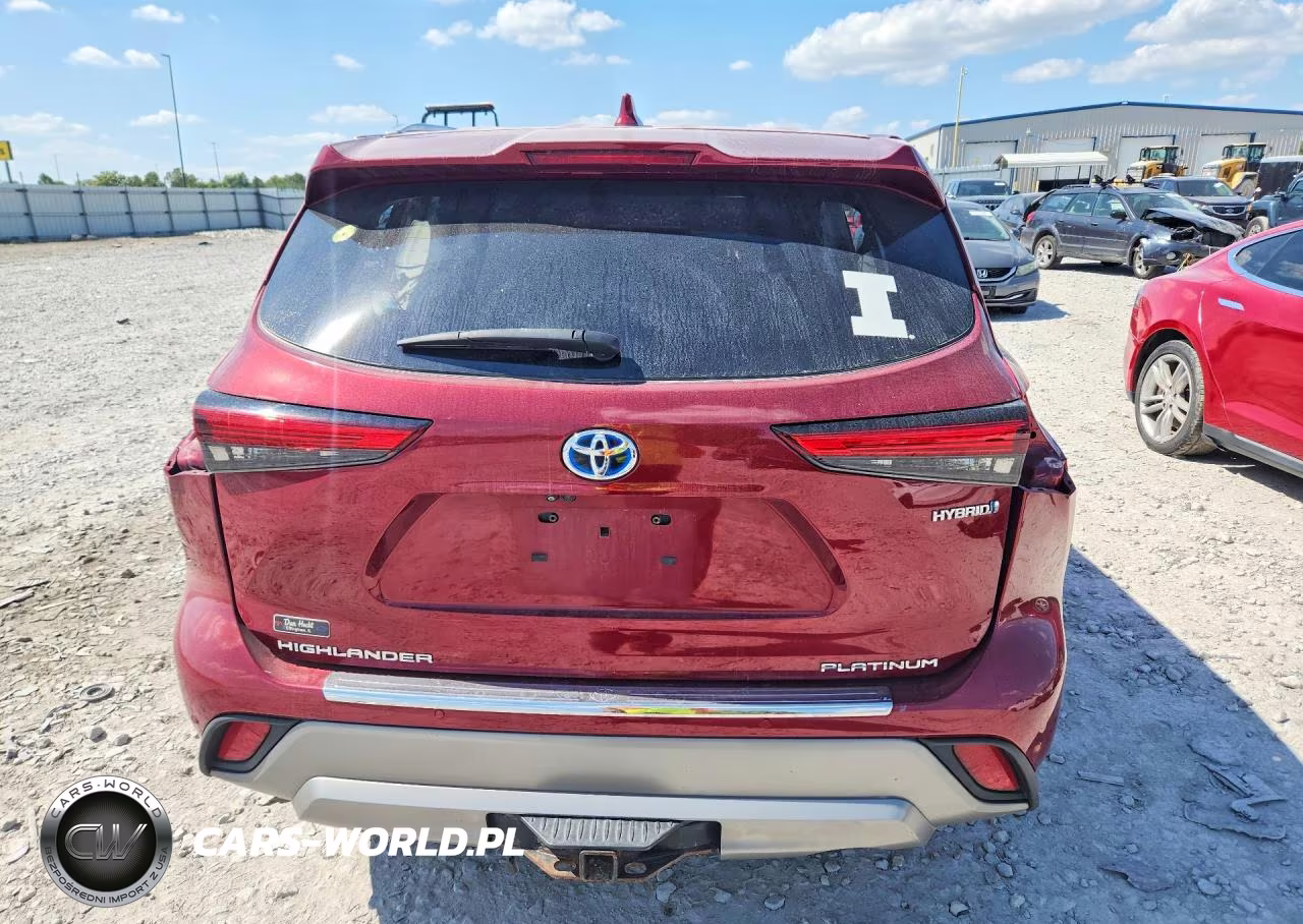 2023 Toyota Highlander Hybrid Platinum VIN:5TDEBRCH9PS127536 - 6