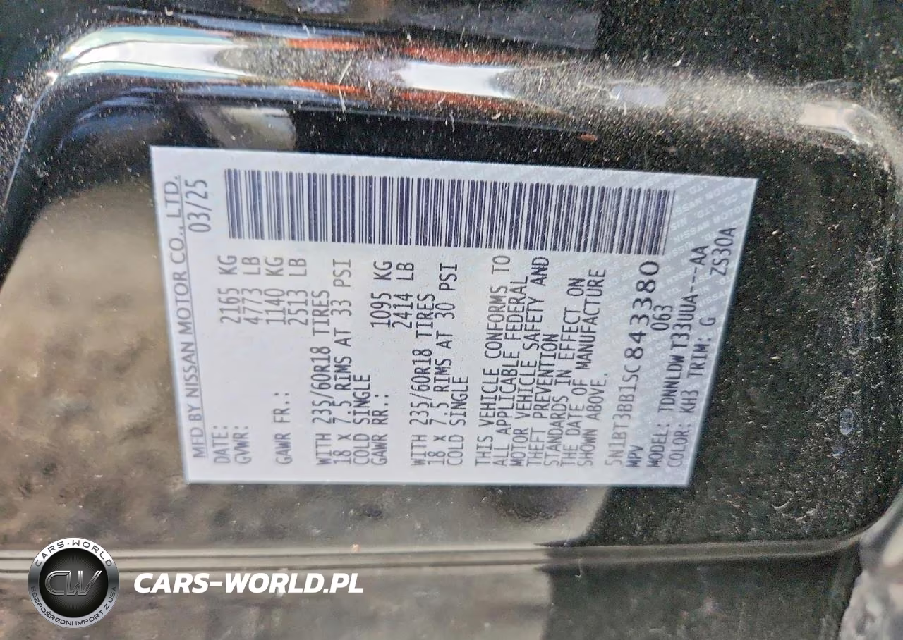 2025 Nissan Rogue Sv VIN:5N1BT3BB1SC843380 - 12