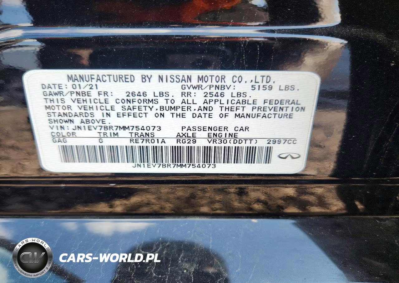2021 Infiniti Q50 Luxe VIN:JN1EV7BR7MM754073 - 12