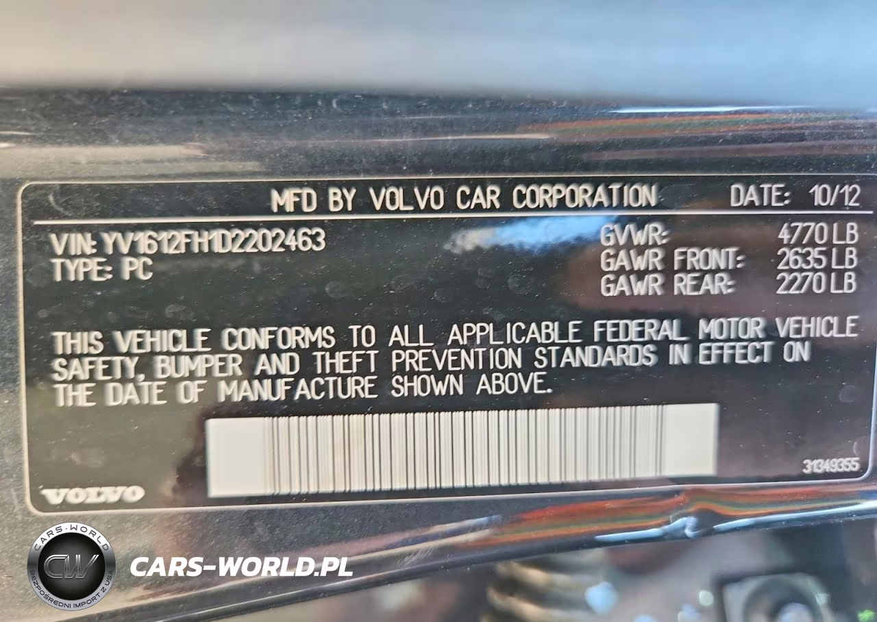 2013 Volvo S60 T5 VIN:YV1612FH1D2202463 - 13