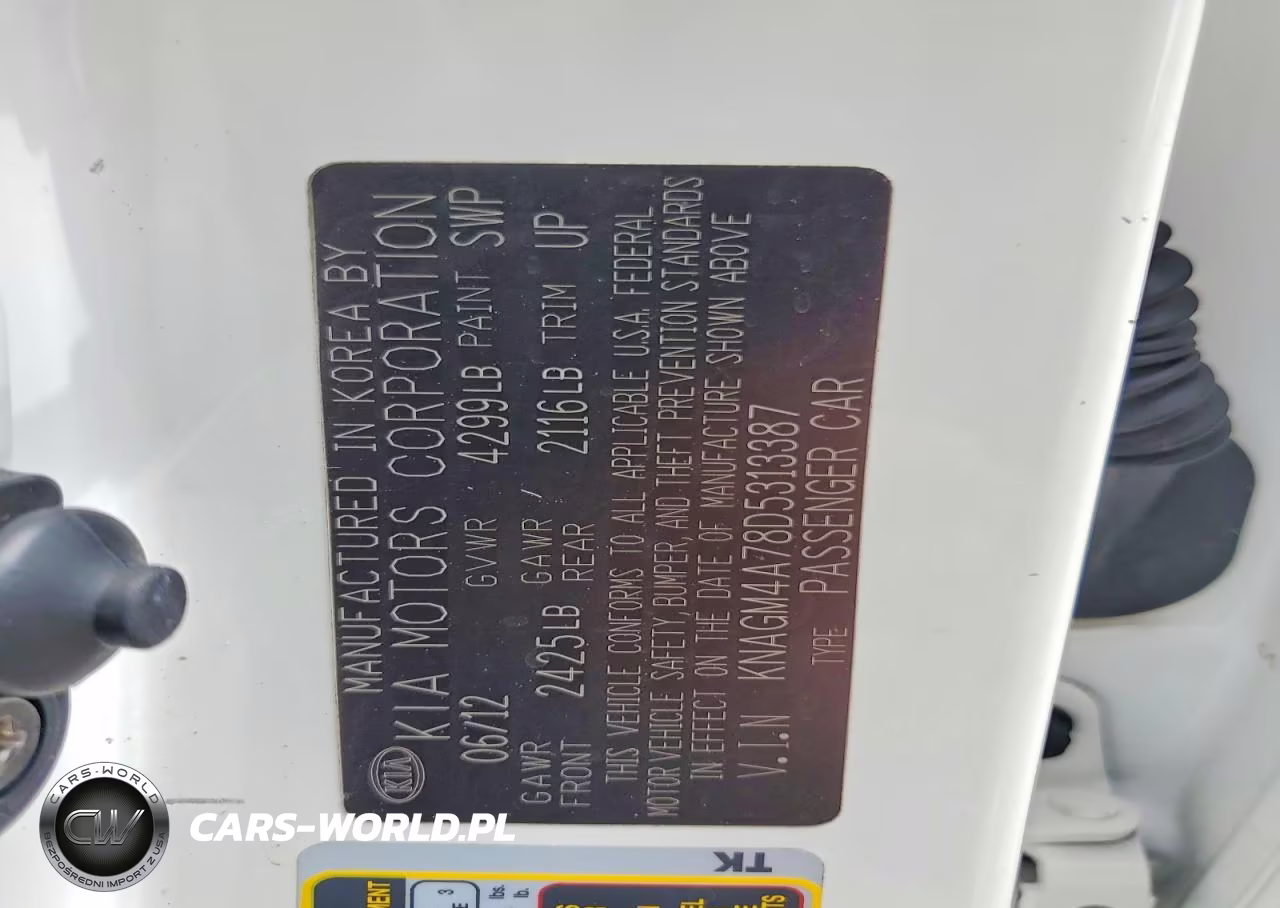 2013 Kia Optima Lx VIN:KNAGM4A78D5313387 - 12