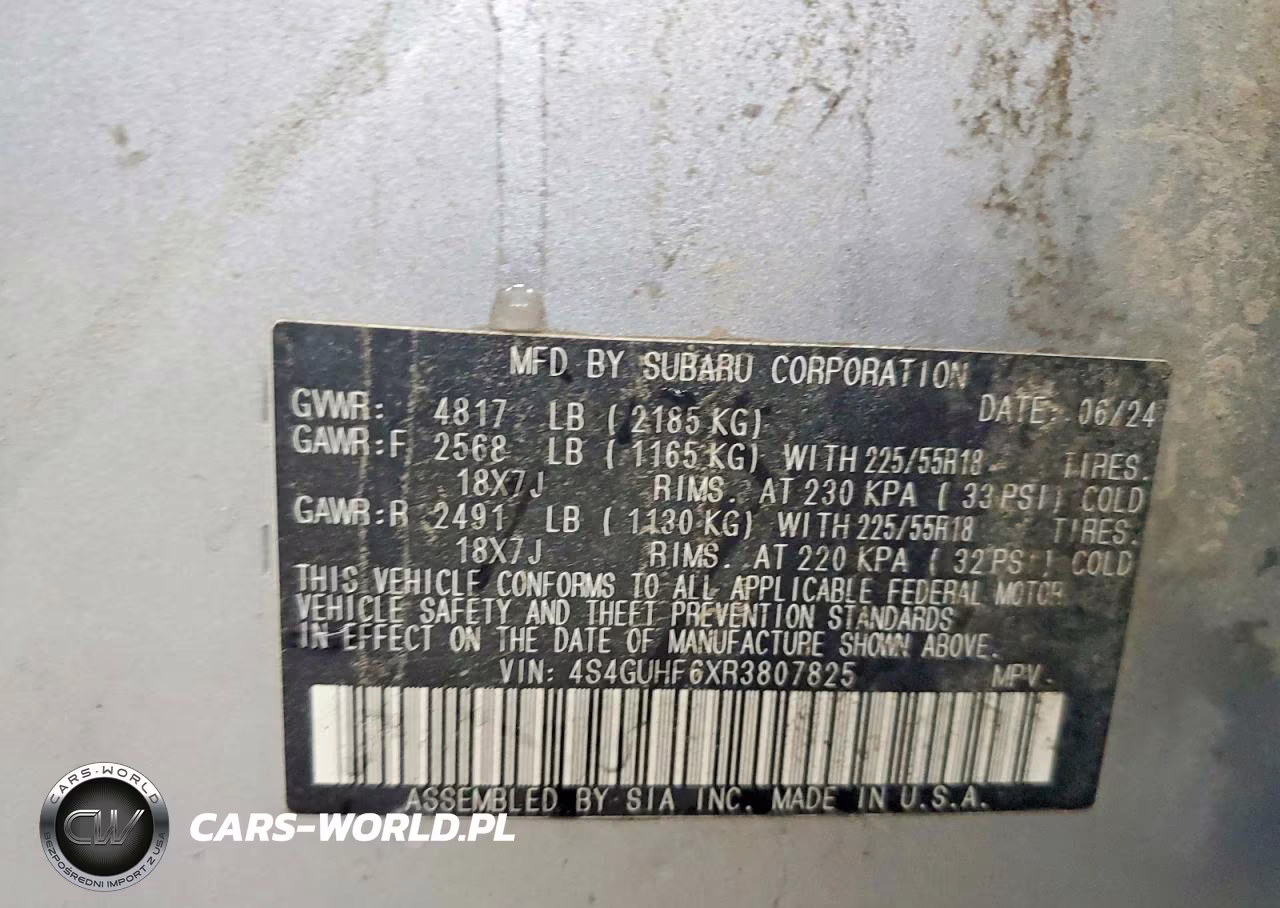 2024 Subaru Crosstrek Sport VIN:4S4GUHF6XR3807825 - 13