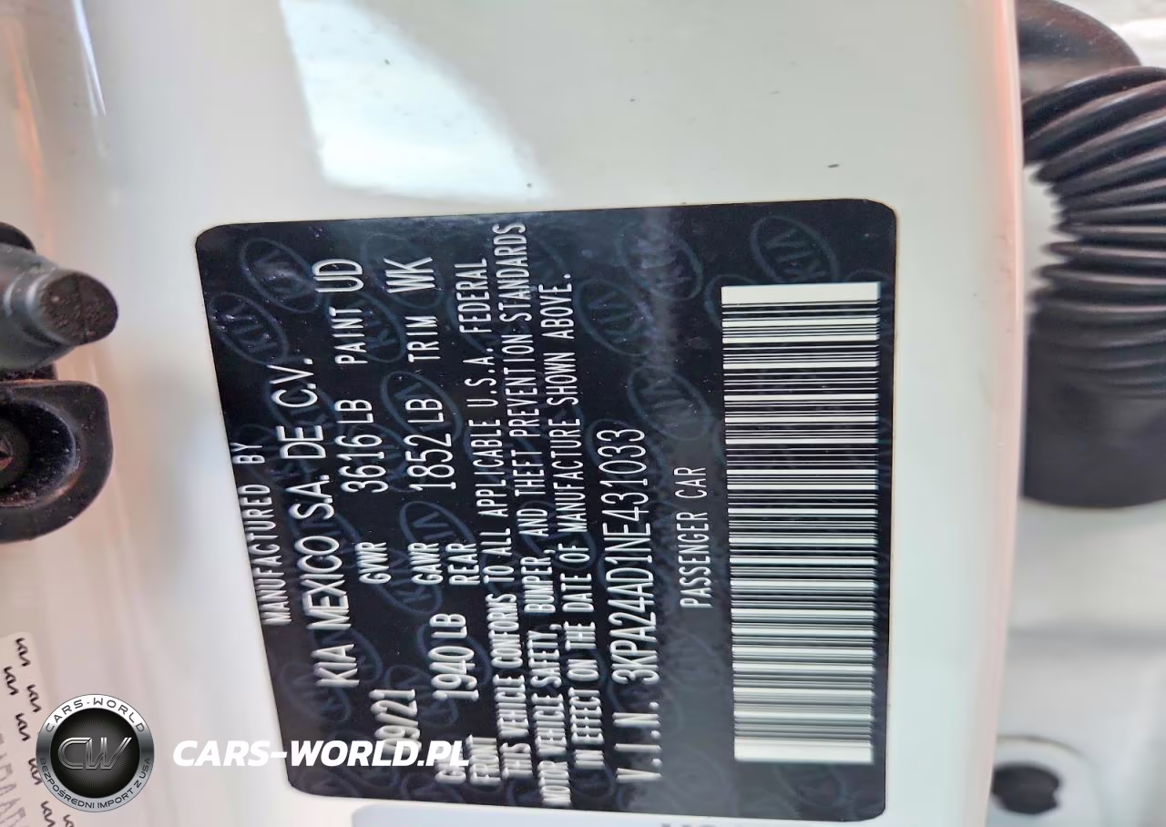 2022 Kia Rio S VIN:3KPA24AD1NE431033 - 12