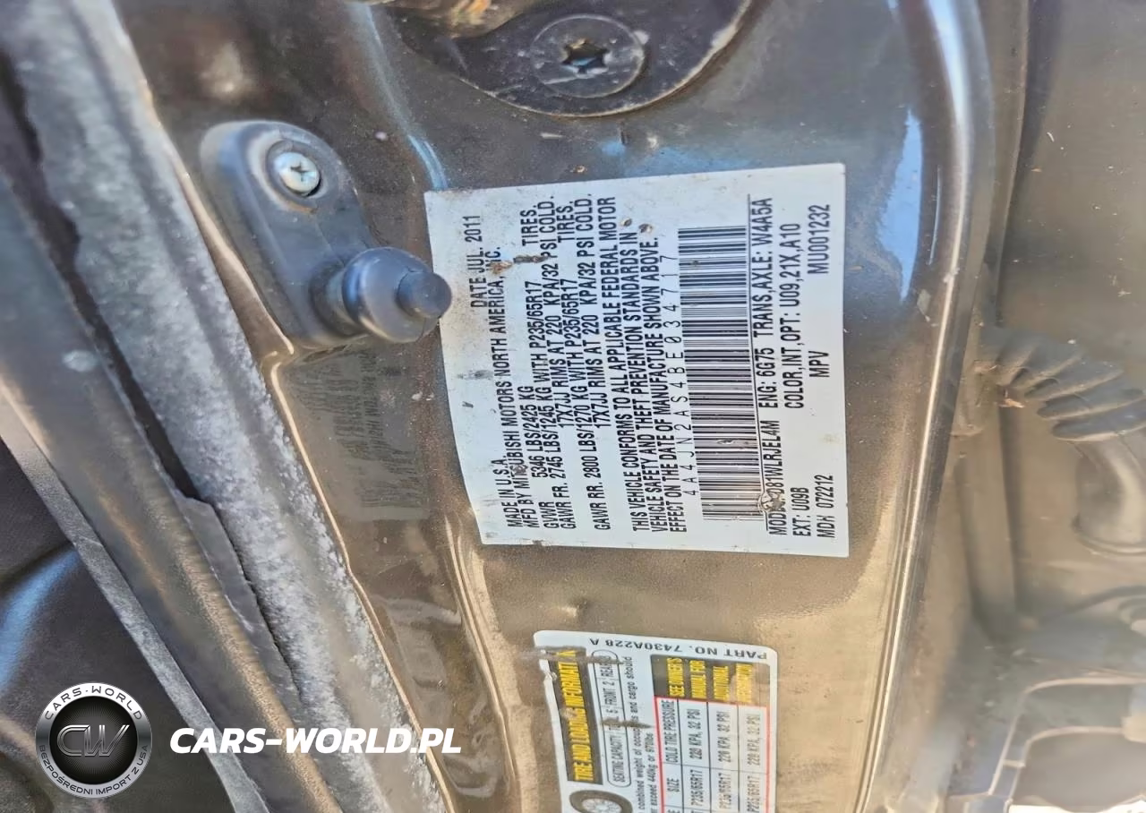 2011 Mitsubishi Endeavor Ls VIN:4A4JN2AS4BE034717 - 12