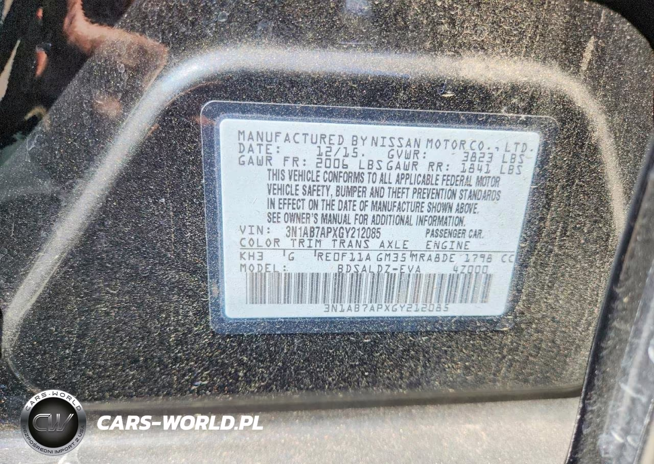 2016 Nissan Sentra Sv VIN:3N1AB7APXGY212085 - 13