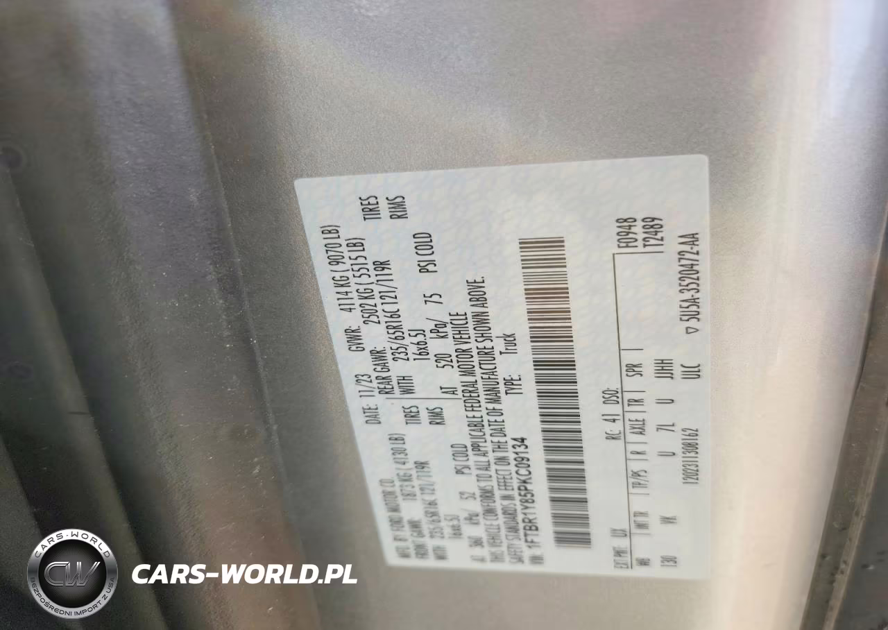 2023 Ford Transit T-250 VIN:1FTBR1Y85PKC09134 - 13