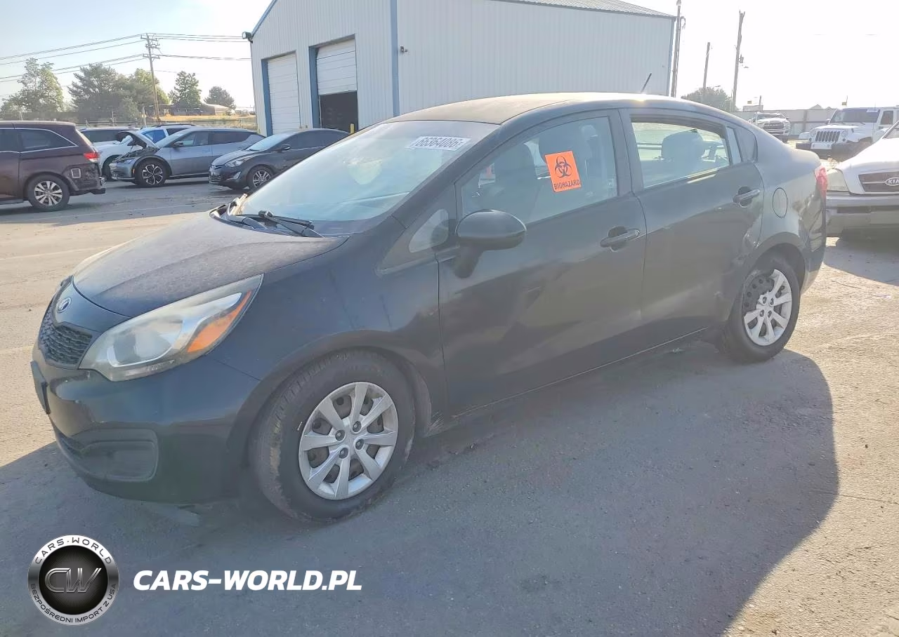 2014 Kia Rio Lx VIN:KNADM4A35E6376314 - 1