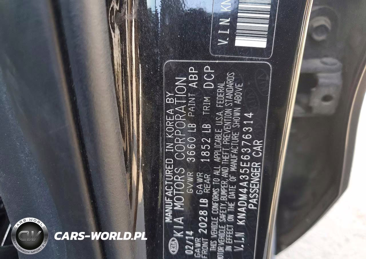 2014 Kia Rio Lx VIN:KNADM4A35E6376314 - 12