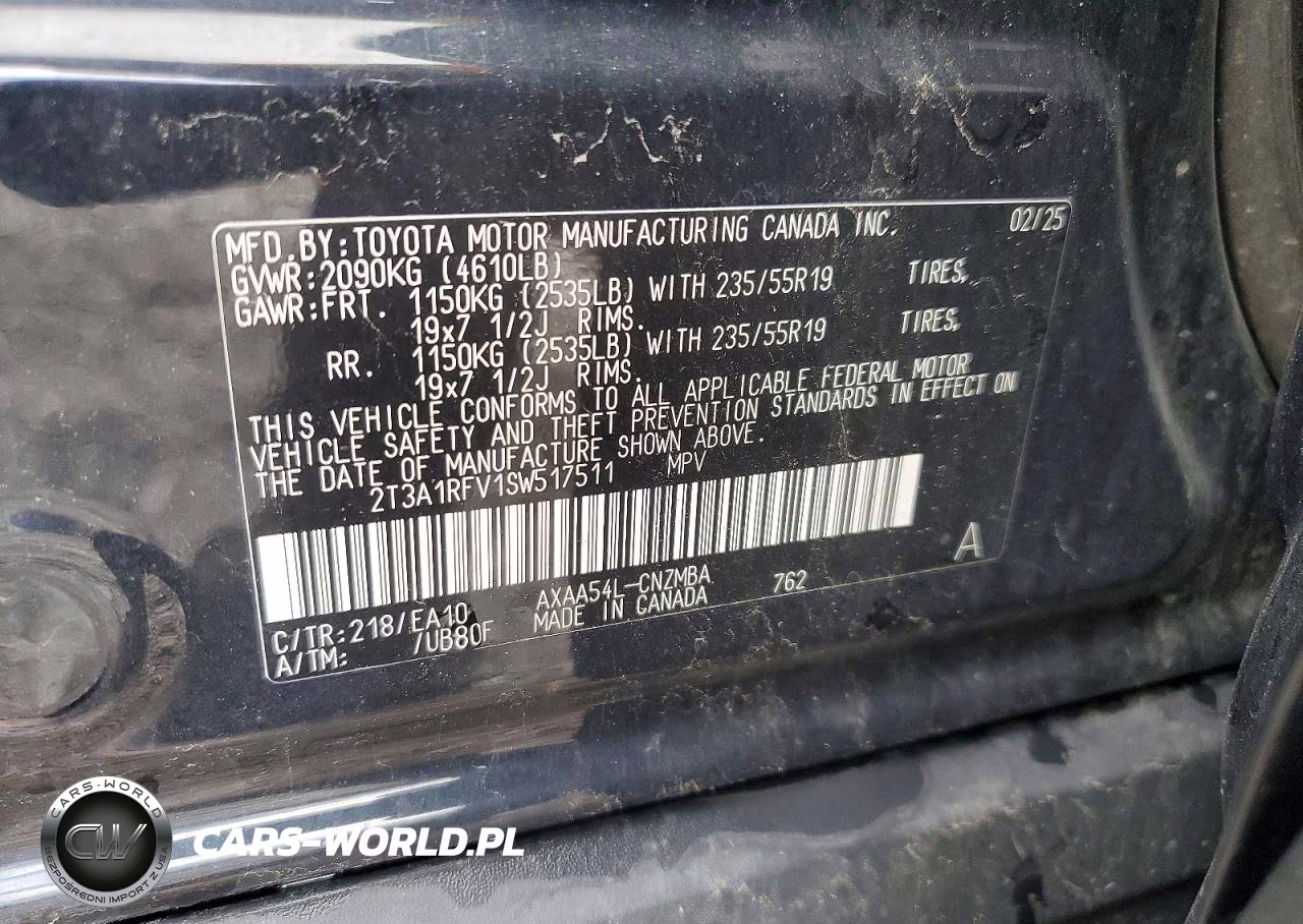2025 Toyota Rav4 Xle Premium VIN:2T3A1RFV1SW517511 - 13