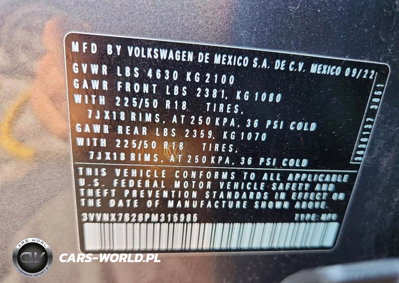 2023 Volkswagen Taos Se VIN:3VVNX7B28PM315985 - 13