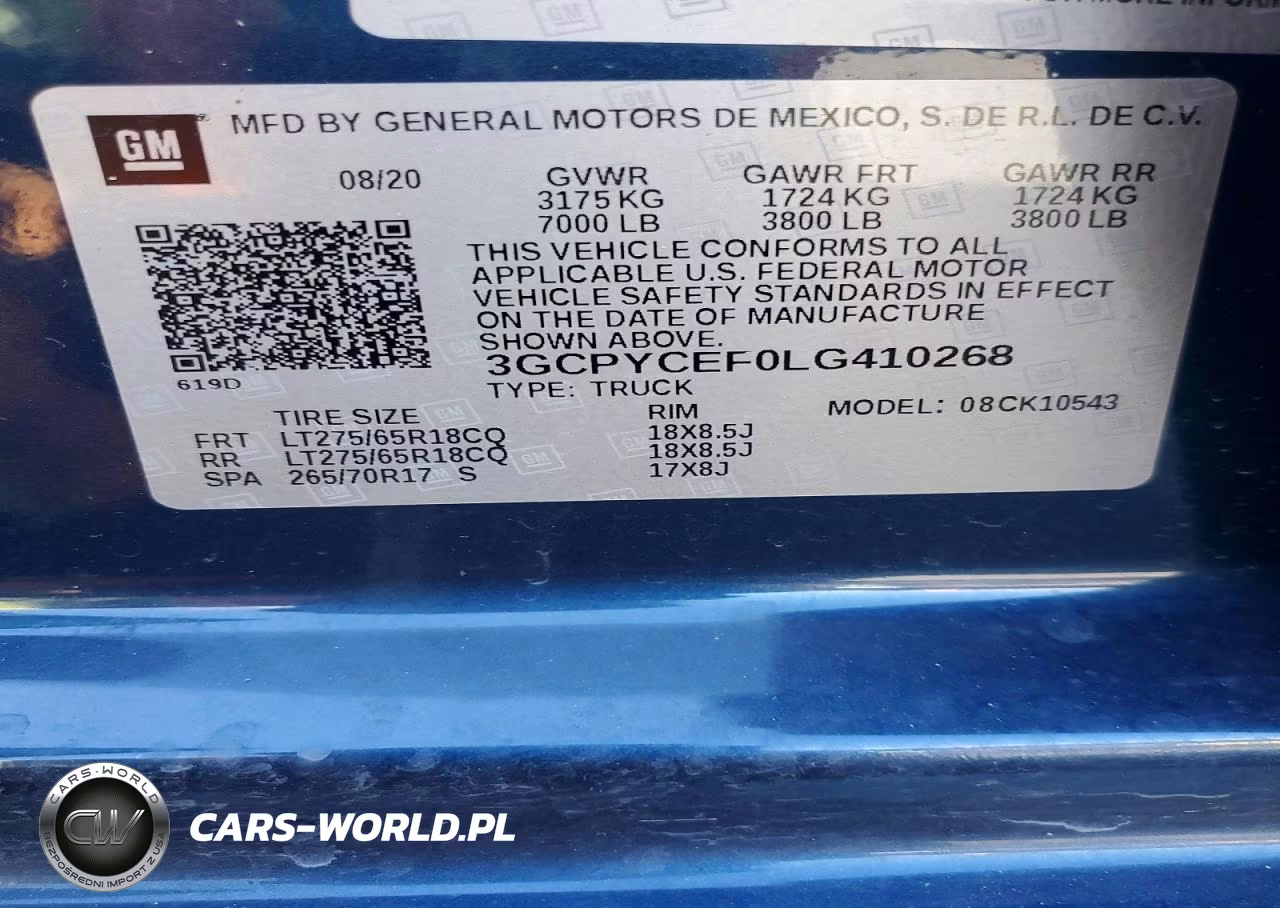 2020 Chevrolet Silverado K1500 Trail Boss Custom VIN:3GCPYCEF0LG410268 - 12