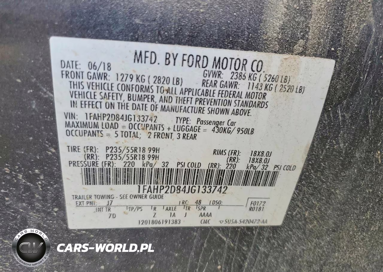 2018 Ford Taurus Se VIN:1FAHP2D84JG133742 - 12