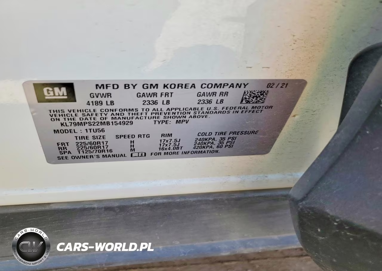 2021 Chevrolet Trailblazer Lt VIN:KL79MPS22MB154929 - 12