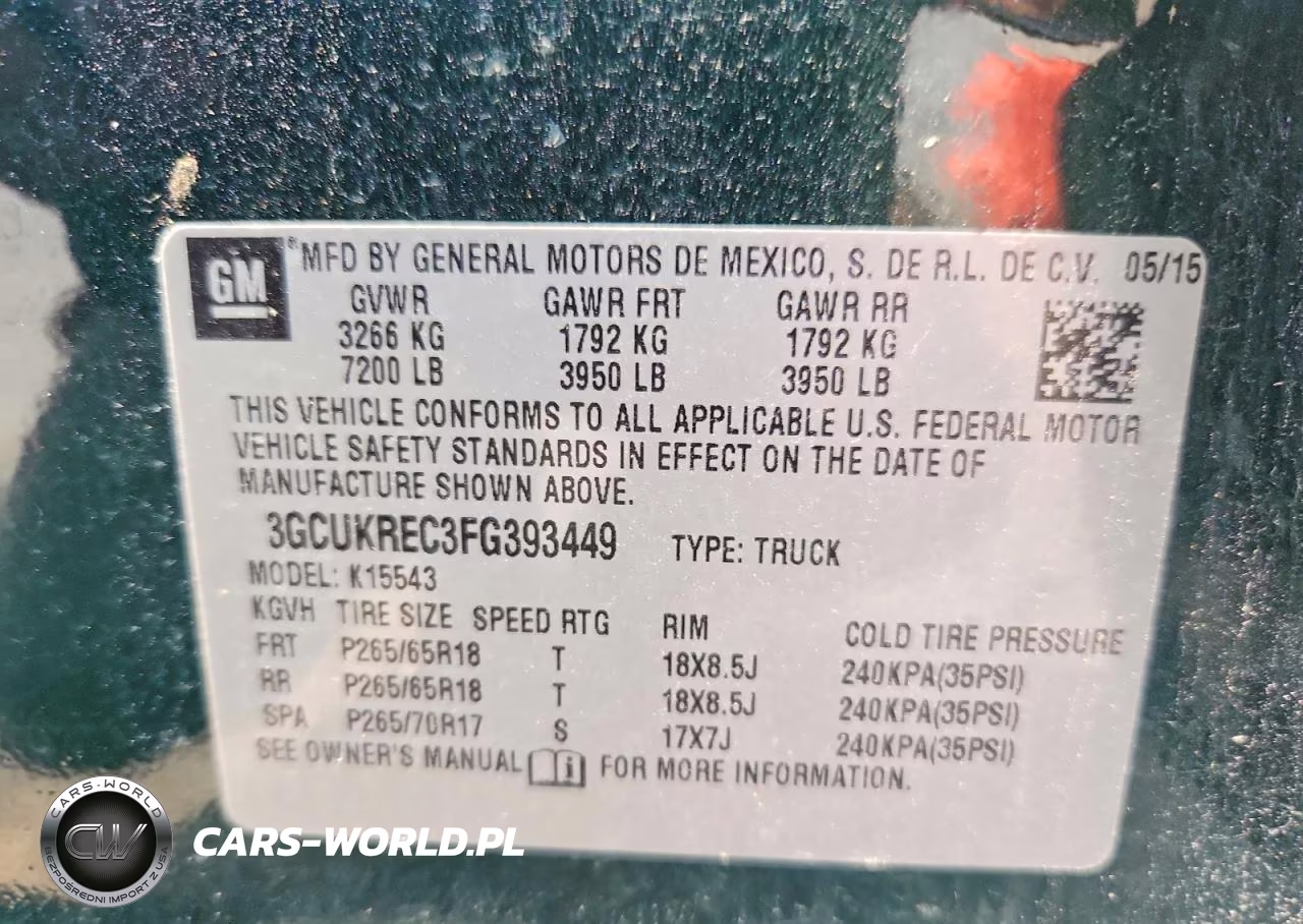 2015 Chevrolet Silverado K1500 Lt VIN:3GCUKREC3FG393449 - 12