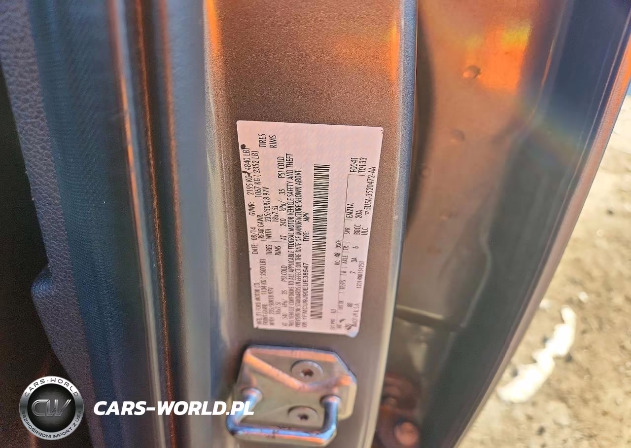 2014 Ford Escape Titanium VIN:1FMCU9J90EUE38547 - 14