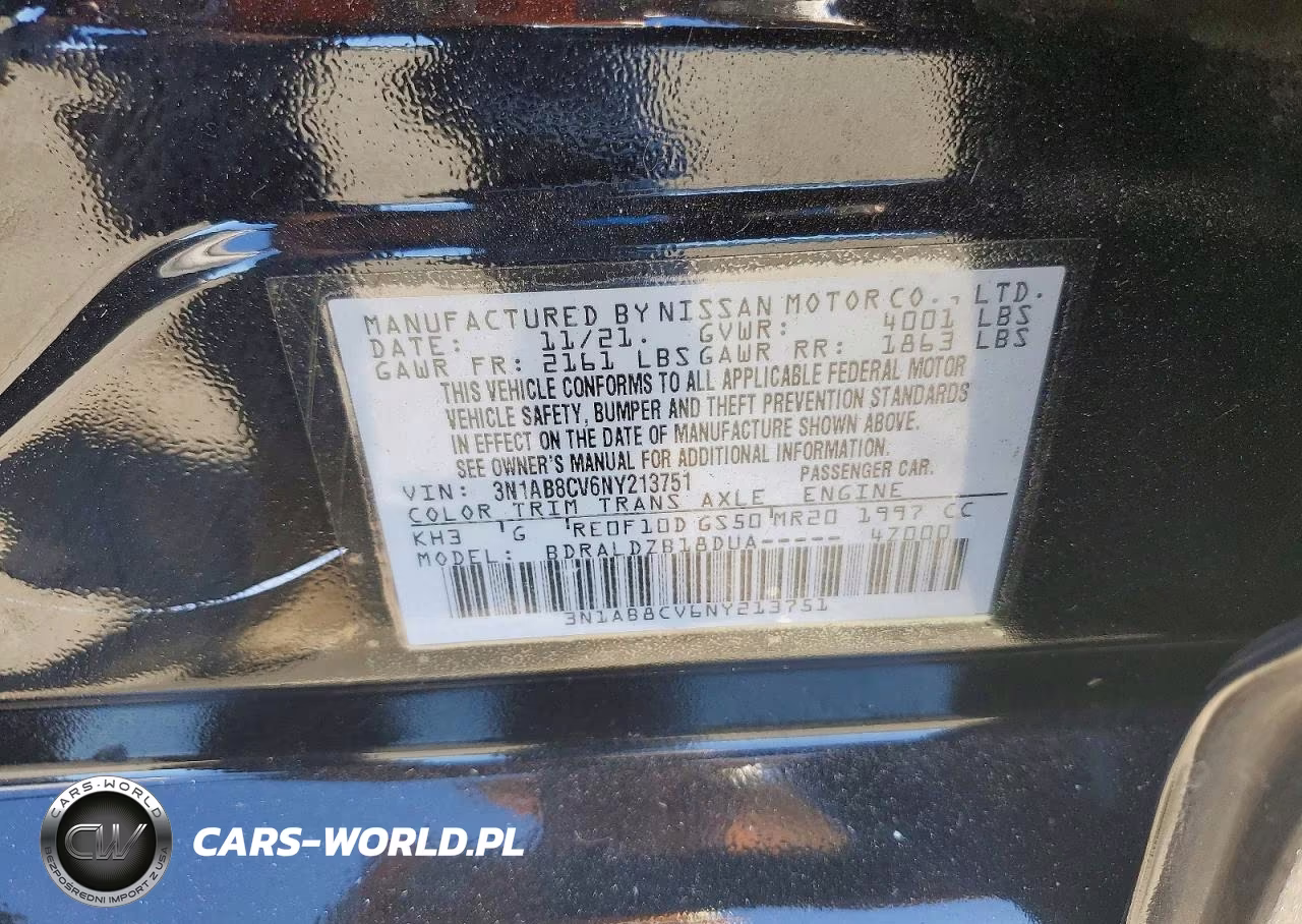 2022 Nissan Sentra Sv VIN:3N1AB8CV6NY213751 - 13