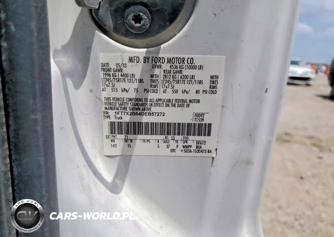 2013 Ford F250 Super Duty VIN:1FT7X2B64DEB57272 - 12