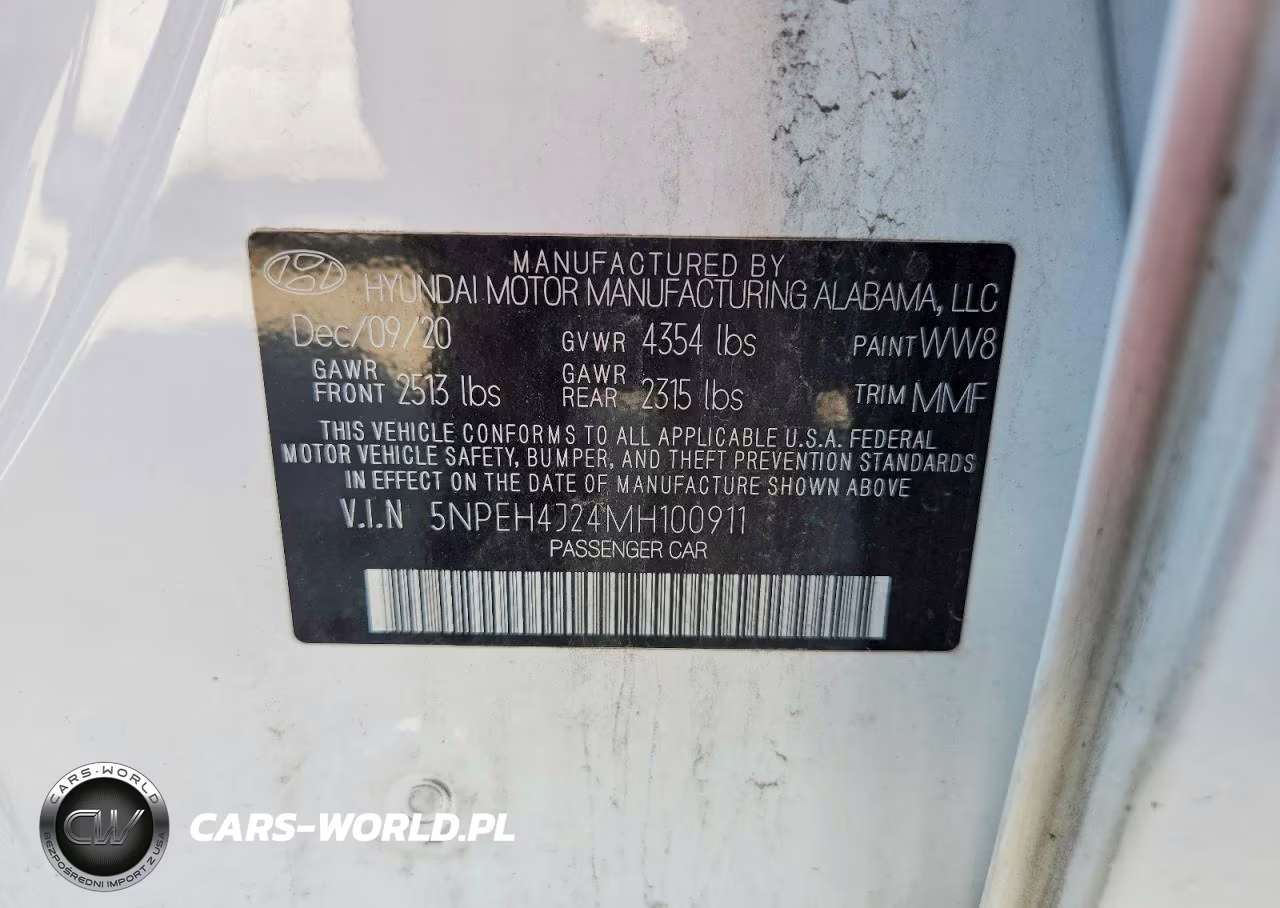 2021 Hyundai Sonata Limited VIN:5NPEH4J24MH100911 - 12