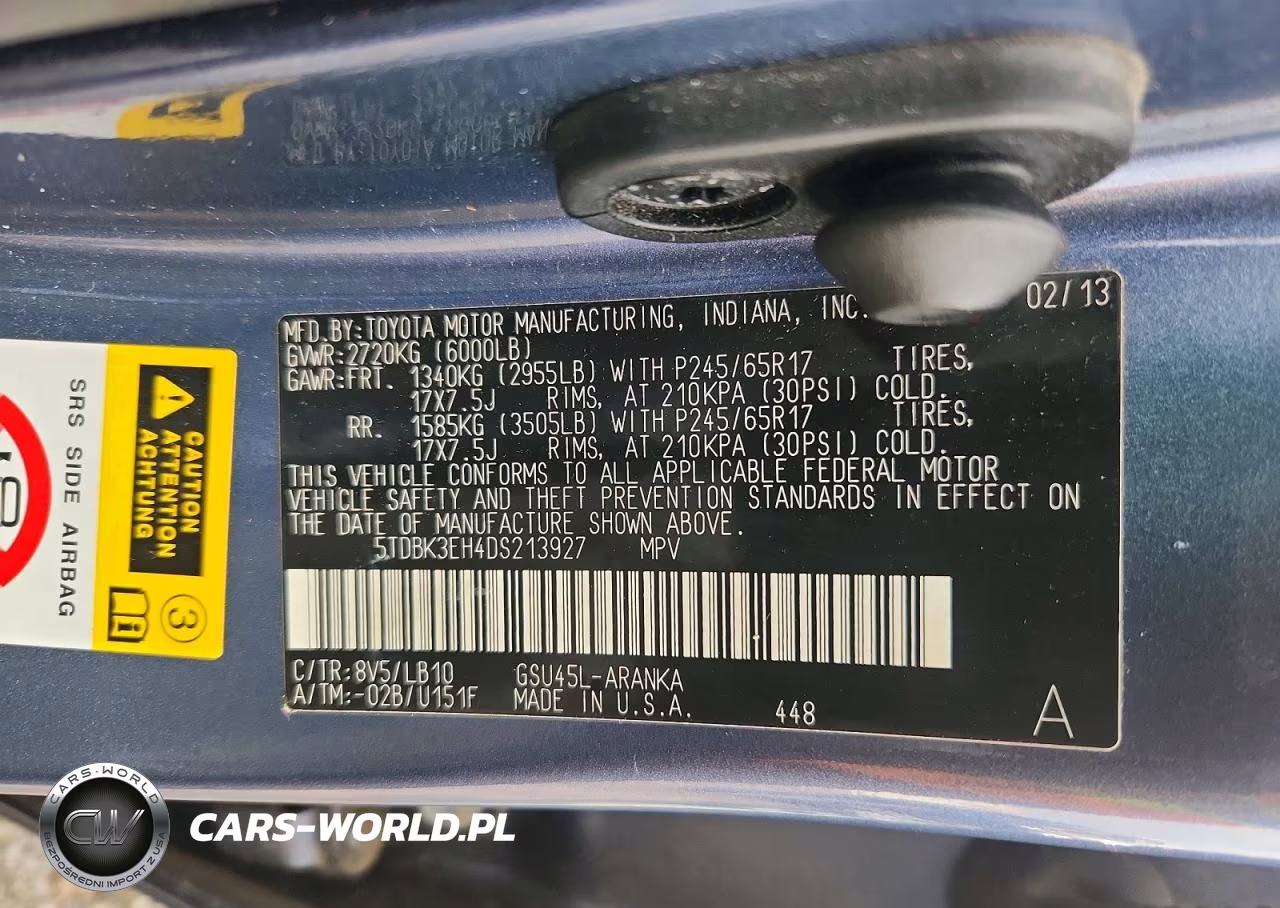 2013 Toyota Highlander Se VIN:5TDBK3EH4DS213927 - 13