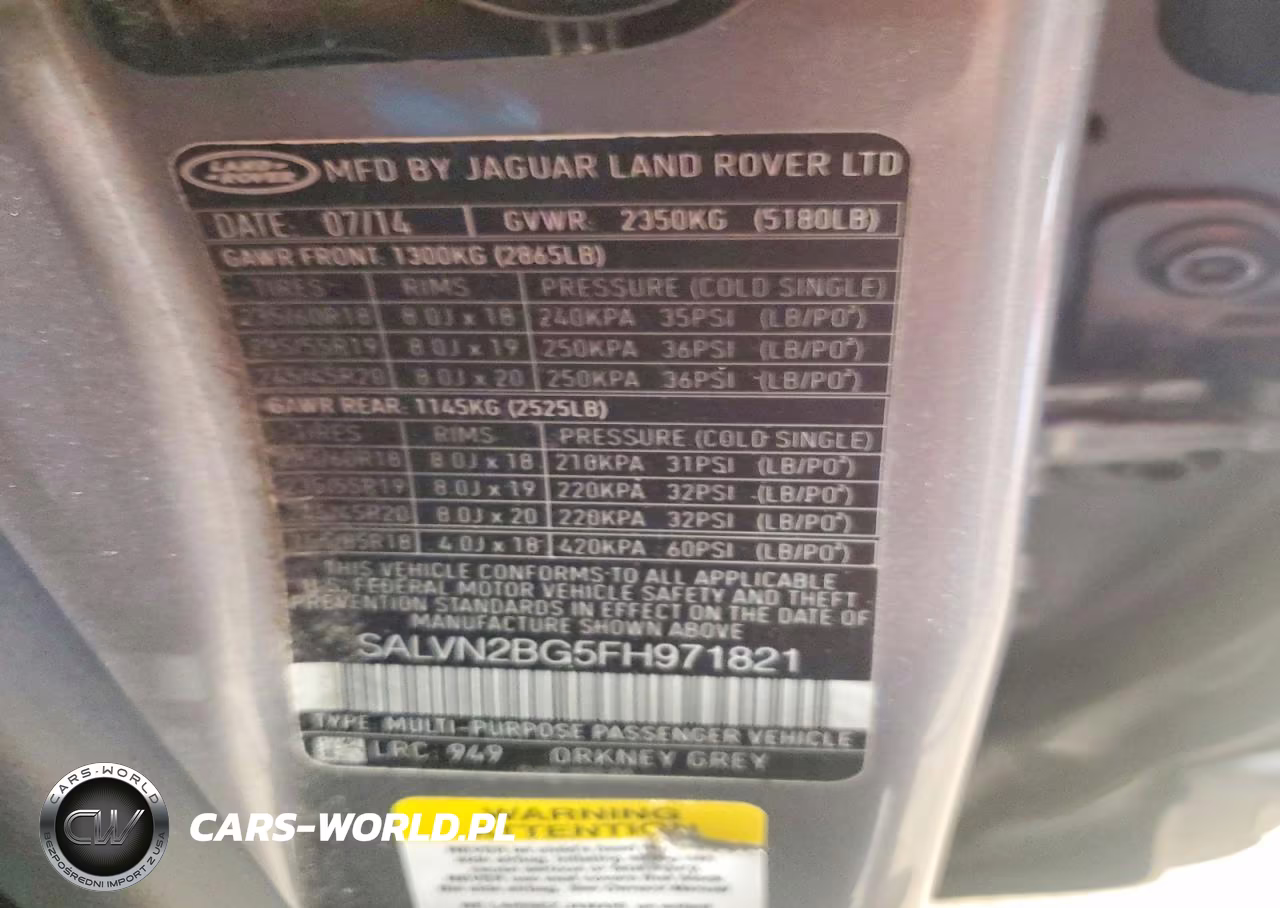 2015 Land Rover Range Rover Evoque Pure VIN:SALVN2BG5FH971821 - 13