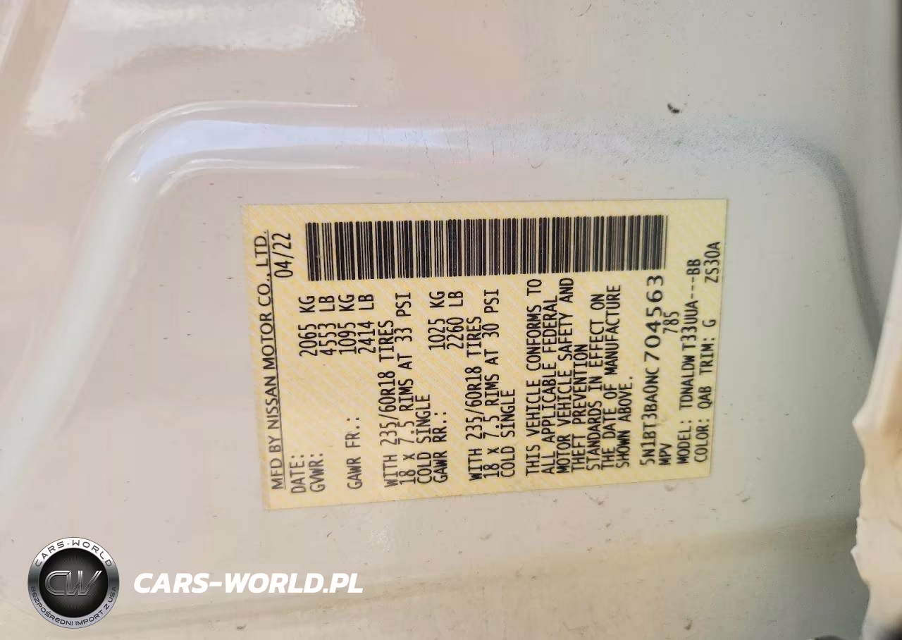 2022 Nissan Rogue Sv VIN:5N1BT3BA0NC704563 - 13