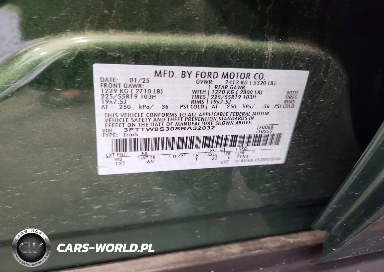 2025 Ford Maverick Lariat VIN:3FTTW8S30SRA32032 - 12