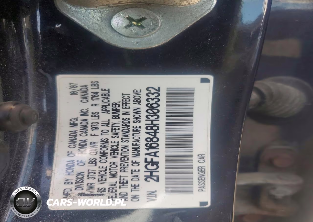 2008 Honda Civic Ex VIN:2HGFA16848H306332 - 12