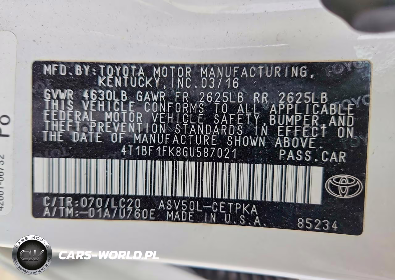 2016 Toyota Camry Xse VIN:4T1BF1FK8GU587021 - 13