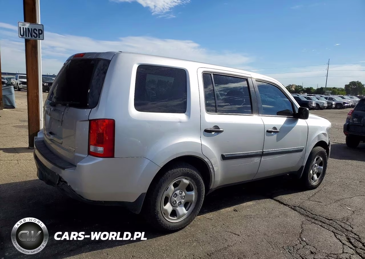 2013 Honda Pilot Lx VIN:5FNYF4H23DB008132 - 3