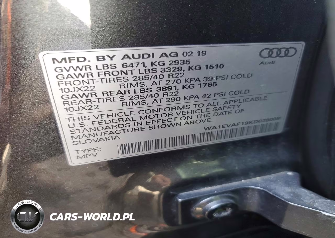 2019 Audi Q8 Premium Plus S-Line VIN:WA1EVAF19KD028009 - 14