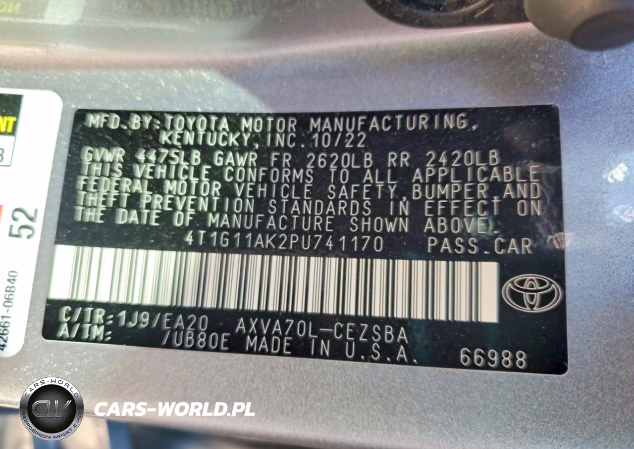 2023 Toyota Camry Se VIN:4T1G11AK2PU741170 - 12