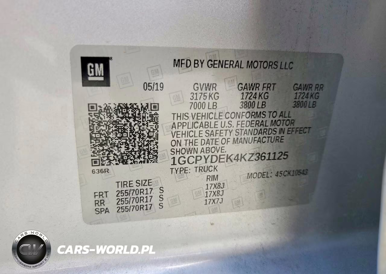 2019 Chevrolet Silverado K1500 Lt VIN:1GCPYDEK4KZ361125 - 12