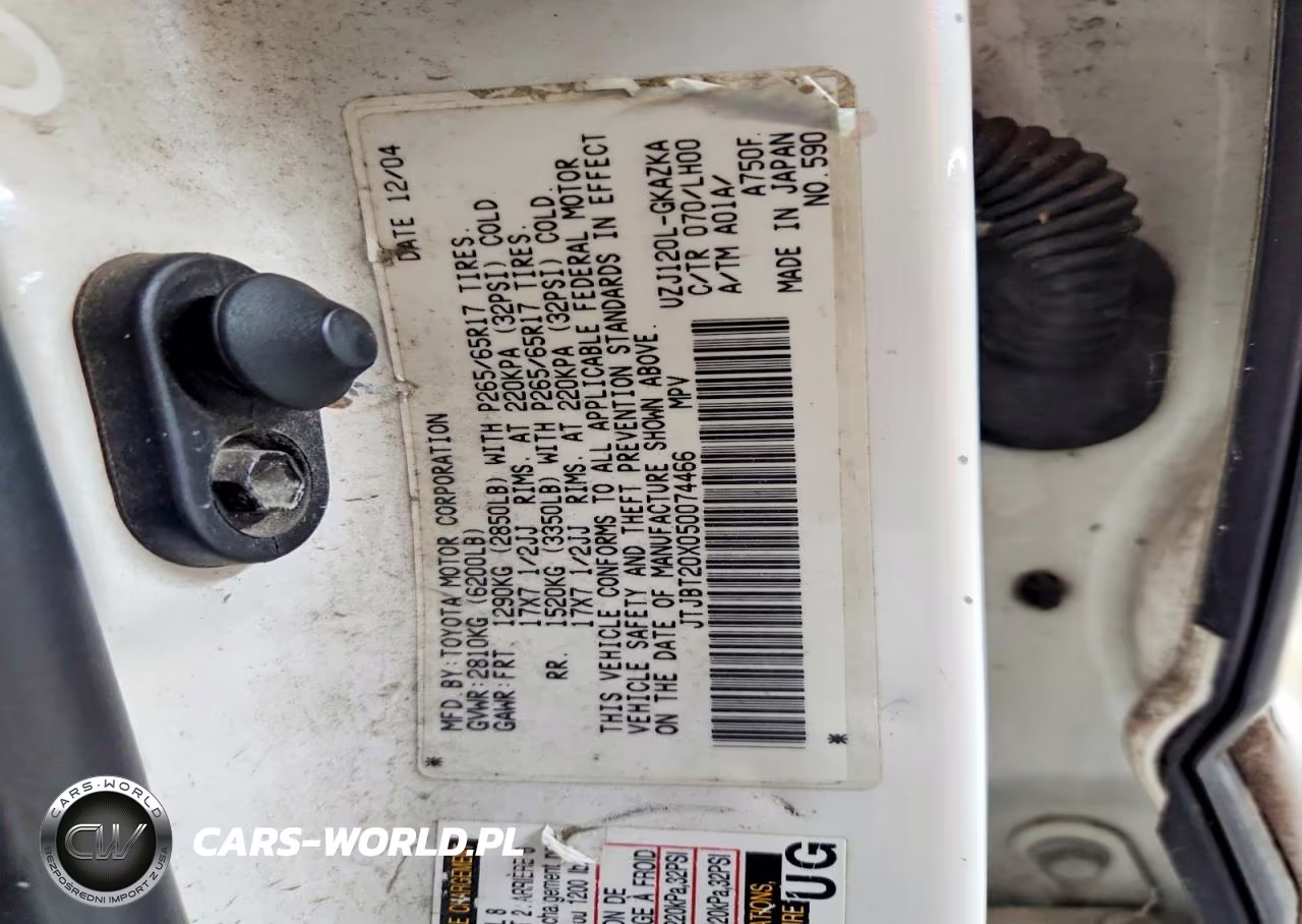 2005 Lexus Gx 470 VIN:JTJBT20X050074466 - 13
