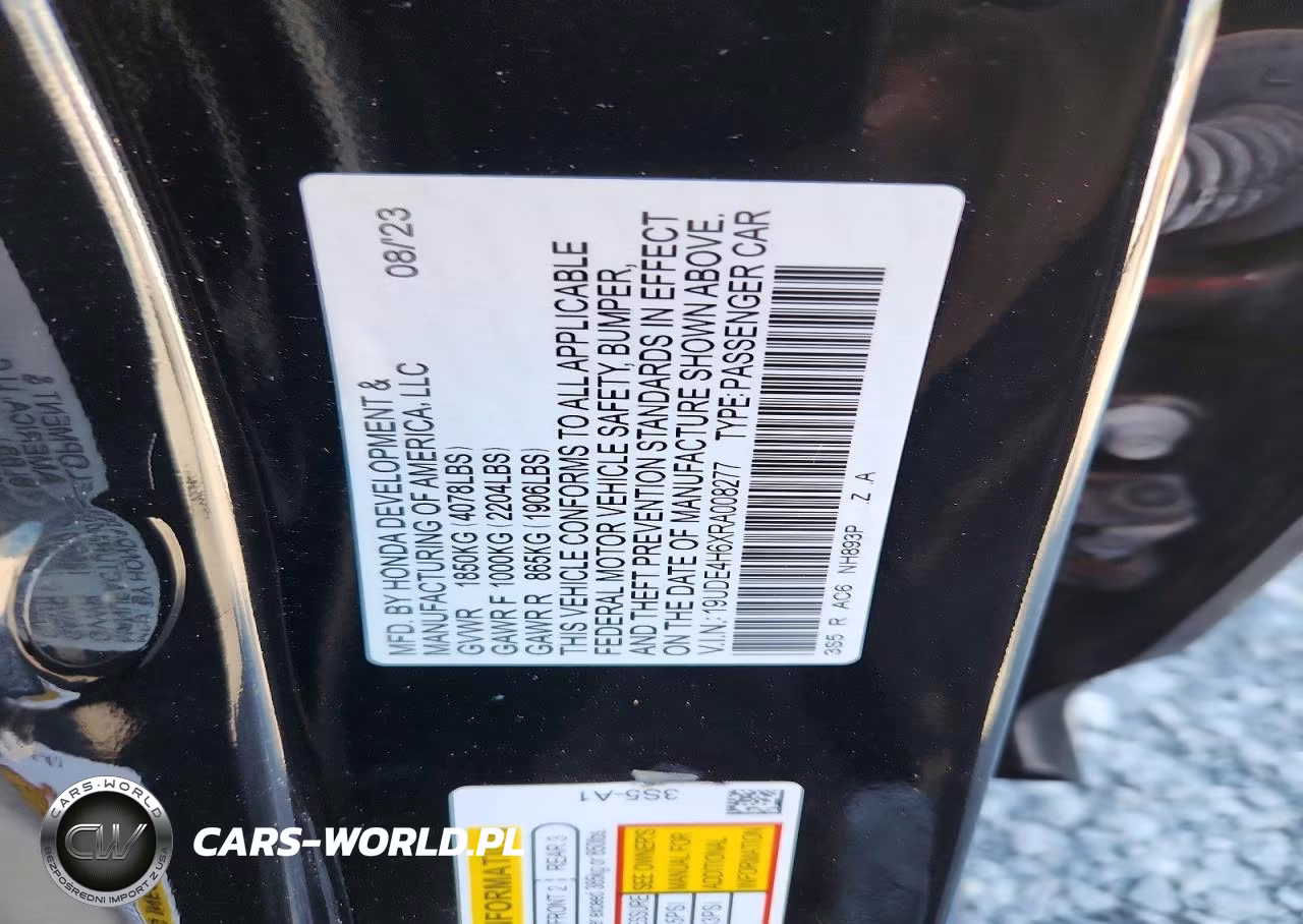 2024 Acura Integra A-Spec Tech VIN:19UDE4H6XRA008277 - 12