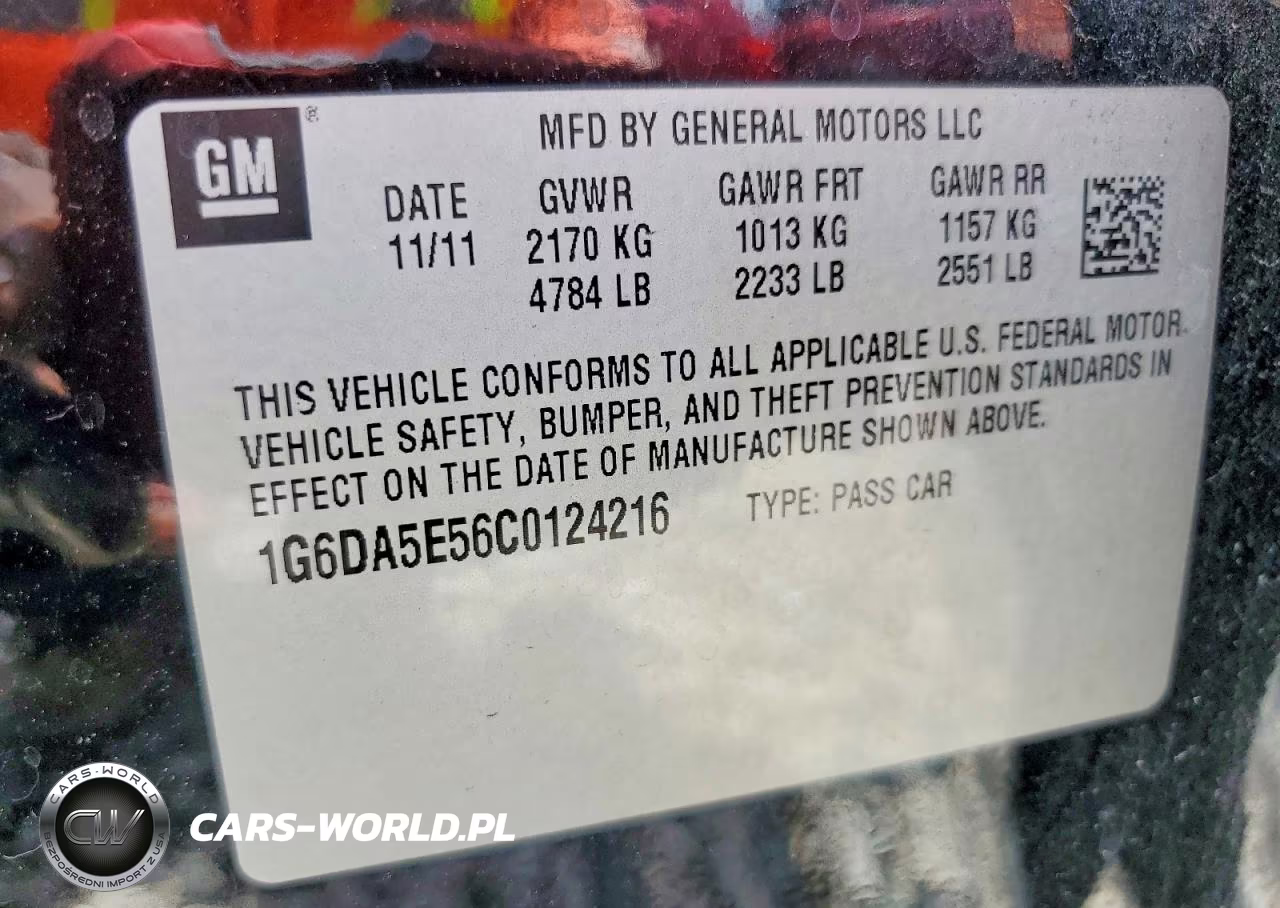 2012 Cadillac Cts VIN:1G6DA5E56C0124216 - 12